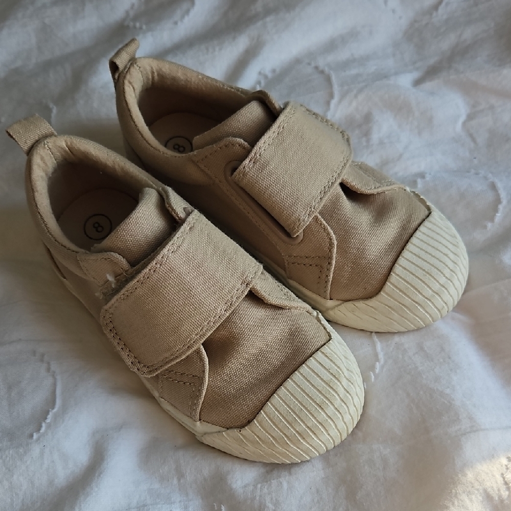 Cat & Jack Tan Kids Sneakers with Velcro